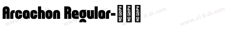 Arcachon Regular字体转换